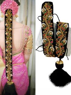 PINAAKA DARINI Maggam Work Poola Jada for Wedding Bridal Bharatanatyam Savaram Hair Braid Braid Extension