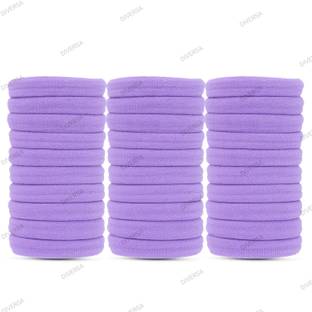 Diversa Elastic Hair Rubber Bands Cotton Ties For Girls and Women (With Box) Rubber Band