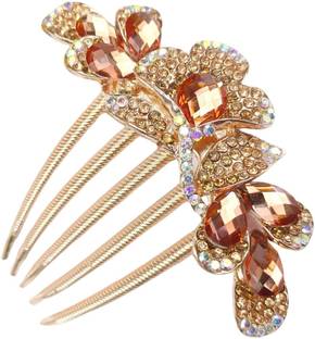 AmazingKarts Premium Rhinestone Hair Comb Pin Hair Accessory For Women And Girls Hair Clip Hair Pin
