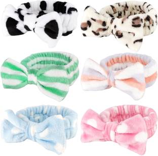 feelhigh 06 Bow Spa Headband, Makeup ,Face Wash ,Skin Care Headbands Head Band