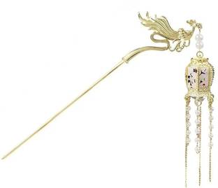 HONEY ACCESSORIES 1pc of Chinese Hair Sticks for Buns, Pearl Hair Chopsticks for Women and Girls Bun Stick