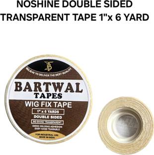 bartwal NoShine Hold Hair System Tape , 6YRD X 24MM , Double Sided Hair Wig Tape Hair Accessory Set