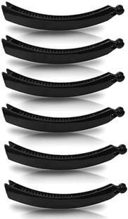 DN Creation Women's Set of 6 Medium Matte Finish Banana Clip Banana Clip