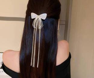 ashlyn creations Pearl Tassel Metal Clutcher Korean Hair Accessories For Girls Woman-533 Hair Claw
