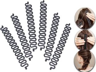 mapperz French Hair Styling Clip Stick Bun Maker Braid Tool Hair Accessories (Pack of 6) Hair Clip