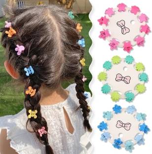 BEING BELLA 30 Pcs Colourful Hair Claw Clip for Girls and Baby Girls Hair Claw