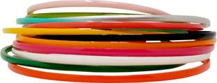 Evolution Hair Band Combo Of Rainbow Colors XS, For thin and cute hair, Hair Band, School Time, Dailyuse, Head Band, for Women/Girls (Pack of 12) Hair Band