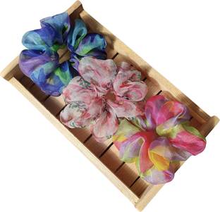 Dvabeautyshop Organza scrunchies for women, girls, fluffy scrunchy, gift set Hair Band