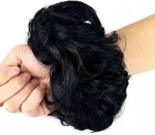 VIVIAN Messy Hair Donut Bun Hair Extension with Elastic Rubber Bun