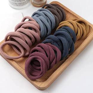 Diversa Elastc Hair Rubber Bands Ties Ponytail Holders For Girls and Women Rubber Band