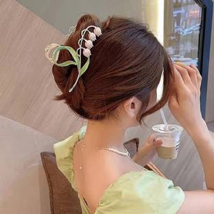 GRACIOUS MART Big Fancy Metal Non-Slip Sparkly Hold and Suitable for all hair styles Hair Clip