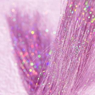 A H S 47 inch Hair Tinsel |Glitter |Highlight Hair Extensions for Women/Girls Light Braid Extension