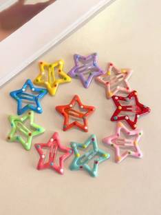 Blubby Star Shape Tictac Pins Hair Clips for Kids Girls Women Hair Pin