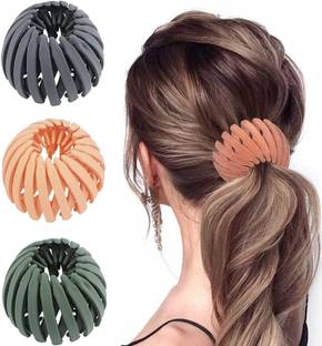 VYOMISS 3PCS Hair Clips Vintage Bird Nest Hair Clips Ponytail Hair pin Bun Clip