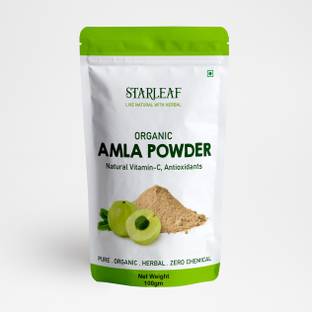 Starleaf Amla Powder for Eating & Drinking, 100% Natural Hair Growth & Strong 100Gm hair combo