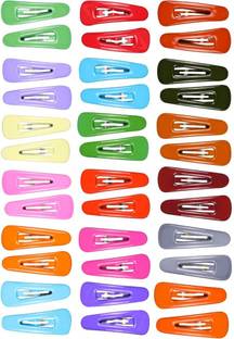 Abhi Solid Glossy Look 36Pcs - (18 Pair) Tic Tac Clip