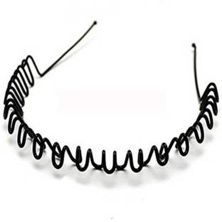 SUNWOOD ENTERPRISES SS HANDICRAFT Style & Squad Premium Quality Hair Band For Men & Women Head Band (Black) Hair Clip