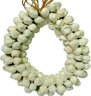 innoverainc Artificial Gajra of Jasmine Flower White Hair Band