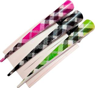 SENECIO 3Pc Checks Printed Non-Slip Metal Duckbill Alligator Crocodile Barrettes Pins Hair Clip