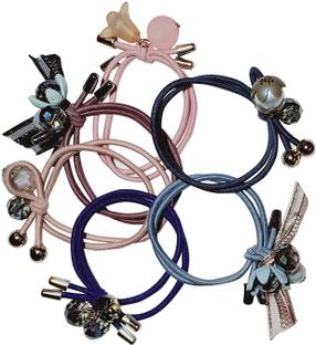Drisona Stylist Hair Rubber For Girls-Women Pack of 6 Rubber Band