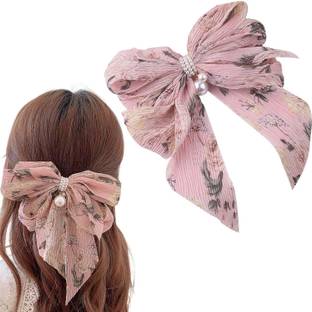 Blubby Print Fabric Hair Bow Clip Hair Clips Hair Styling Accessories for Girls Women Hair Clip