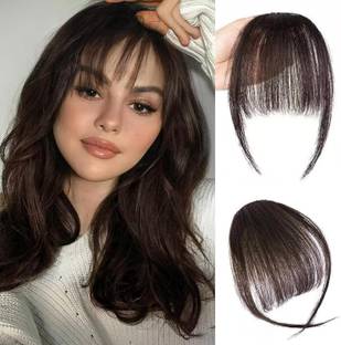 BEING BELLA 1 Pcs Clip-In Front Hair Bangs Hair Extensions for Women and Girls Braid Extension