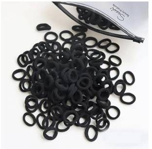 THE MAXIM Cotton Mini Hair Elastic Rubber Bands for Pony Stretchable Rubber Band