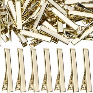 Kela devi 50 PCS Plain Alligator Barrettes Metal (4.6 CM) Hair Pin