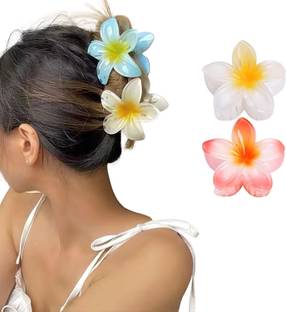 MIKONIKO Flower Hair Claw Clips-2PCS Large Claw Clips Hair Claw