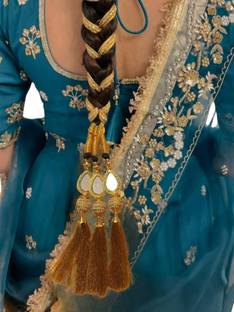 PRAAJKA Women Punjabi Patiala Shahi Parandi/Paranda/Patiala Choti Hair Extension Braid Extension