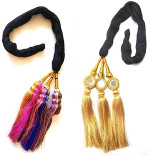 ONEX 2 Punjabi Paranda Parandi Hair Accessory Braid Tassles Braid Extension