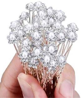 Drisona Hair Juda Pin With Stones Wedding hair accessories For Women And Girls Set of-24 Pcs Hair Pin