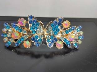 KAARDIFF Blue butterfly hair clip Barrette Hair Clips for Women Stylish Late Hair Clip