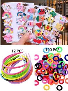 Ruhi Baby Girl Hair Accessories Combo 122 Pcs Baby Girl Hair Clip Set Hair Clip