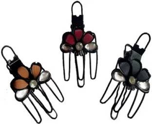 house of common COMBO black Hair bun Claw Banana Clip