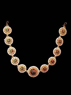 SUBH IMPEX Traditional Rajasthani Matha Patti / Sheeshful Hair Chain