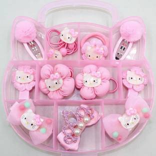 SYGA Children Girl Gift Cat Shaped Box Set Hairpin Accessories (Five Petal) Hair Clip