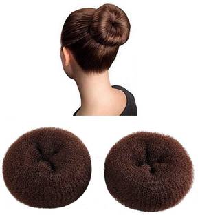 DEBALAYA STORES Hair donut bun maker / hair accessories , Donuts for Women Hair Bun (Black) Bun