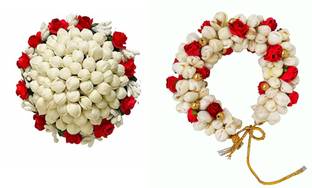 FLORE GAJRA HAIR Accessories for women, ARTIFICIAL HIGH QUALITY GAJRA ForU Hair Accessory Set