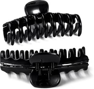 COACH & PEP Classic Tight Grip Hair Claw Clip XL / Hair clutch for Women - Pack of 2 Crab/ Hair Claw