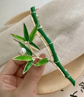 AshandRoh green dali Stylish Nonslip Hair Accessories For women pack of 1 Hair Clip