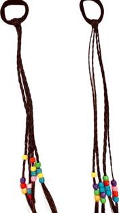DEEGLO Beautiful Fancy Braids Blonde Hair Extensions for Girls & Women| Latest Hair Tie Rubber Band