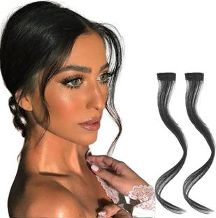 Chanderkash 2Pcs, 6Inchs Clip Curtain Bangs Extension Hair / Real Hair Clip Hair Extensions Hair Accessory Set