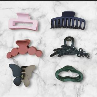NUT E MONKEY 6PCS MULTICOLOR HAIR CLAWS CLIP FOR WOMEN thick hair Hair Clip
