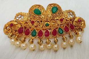 KATELYN PRODUCTS Graceful Peacock Gold Plated Hair Clip For Women Hair Clip