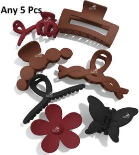 Alucia Hair Claw Clip Clutcher Combo Accessories For Women Hair Claw