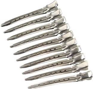 BRAVIKA Professional Salon Hair Styling Steel Silver Section Clips Duck Bill Clips Hair Clip