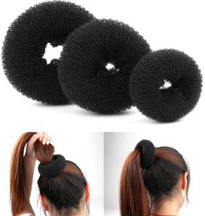 TinLivery Hair Donut Bun Maker - Puff Juda Shaper - 3 Sizes (Small, Medium, Large) Bun