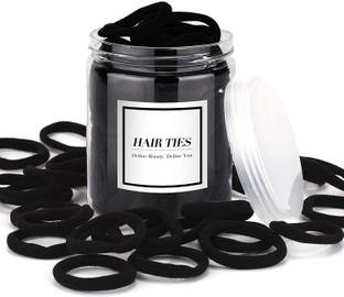 Iskrra Soft Elastic Rubber Bands Ponytail – 50 Pcs Rubber Band