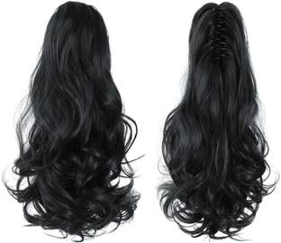 BEING BELLA 1 Pcs Straight -Curl Ponytail With Clip Hair Extension for Women and Girls Braid Extension